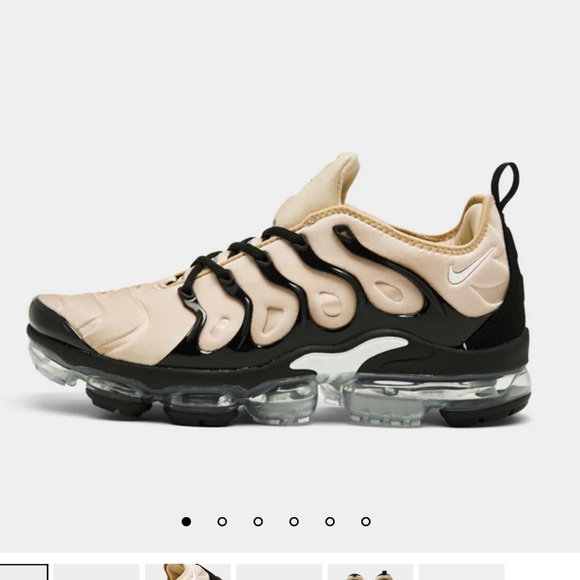 NWOT Mens Size 7.5 NIKE AIR VAPORMAX PLUS RATTAN / WHITE - Picture 6 of 7